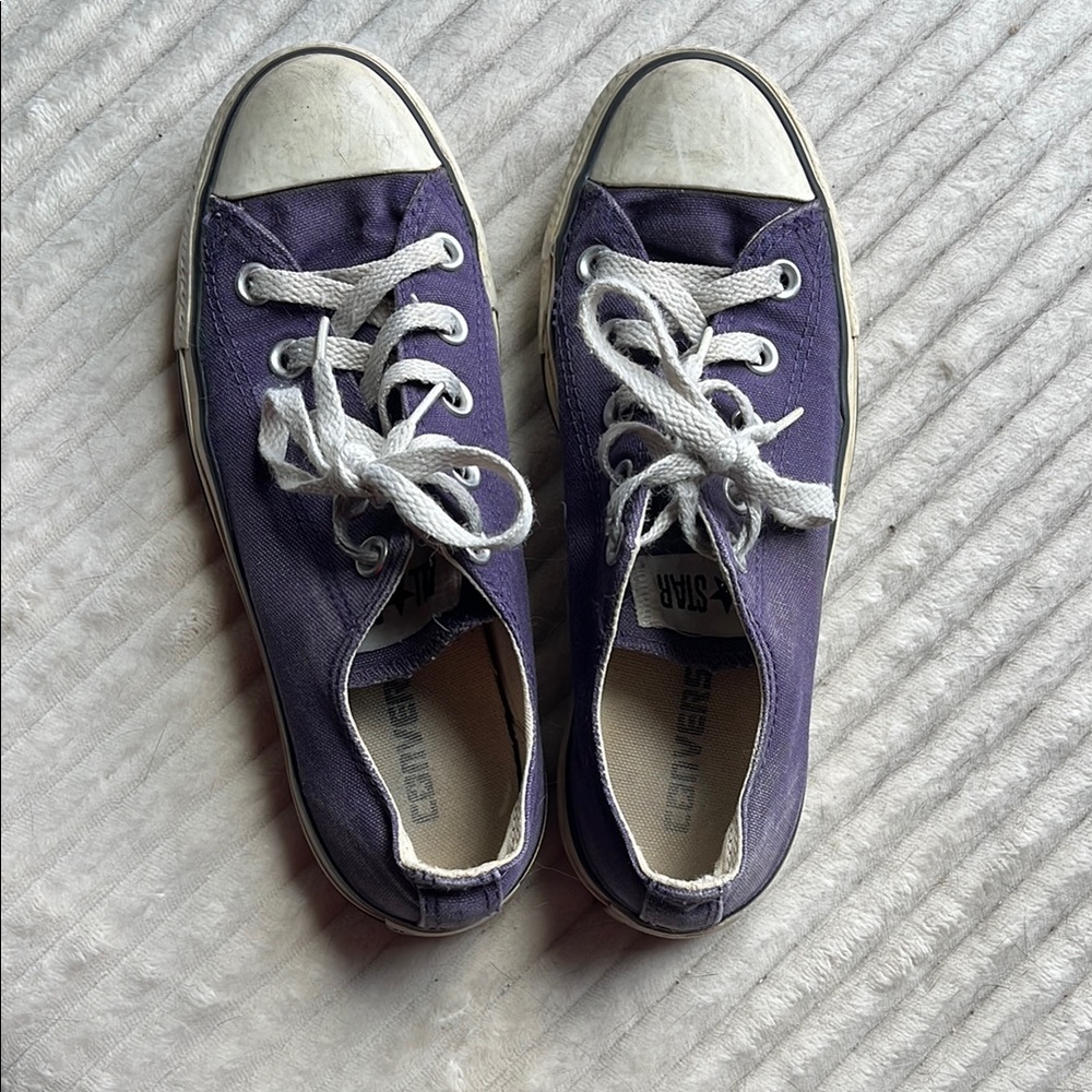 Converse Dark Purple Canvas Shoes